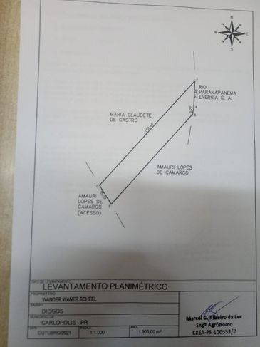 Linda Chácara para Lazer 2.300mts área Total Carlópolis PR