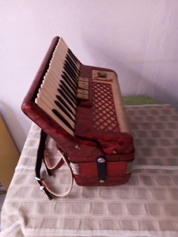 Acordeon Scandalli de 80 Baixos