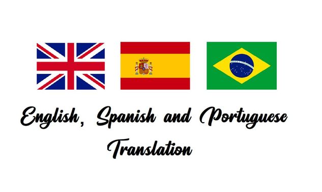 Serviço de Tradução Português, Inglês e Espanhol