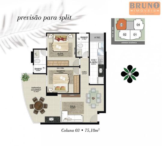 Apartamento 2 Quartos para Venda em Guarapari / ES no Bairro Praia do Morro
