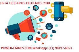 Lista Telefones Celulares Sms 2018 Profissional