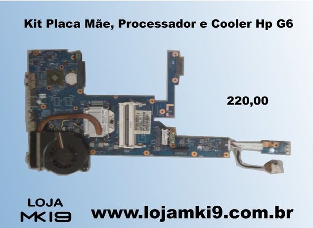 Placa Mãe, Processador e Cooler Hp G6