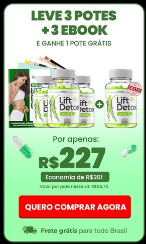 Detoxifique Seu Corpo com Lift Detox Caps