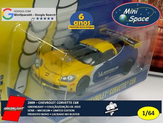 Greenlight 2009 Chevrolet Corvette C6r Logo Michelin 1/64