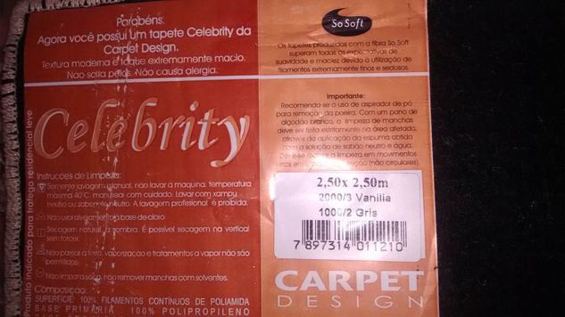Tapete Seminovo Celebrity da Carpet Design