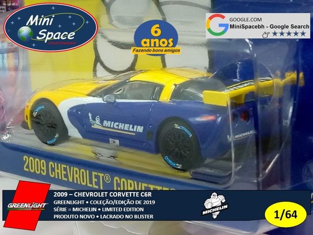 Greenlight 2009 Chevrolet Corvette C6r Logo Michelin 1/64