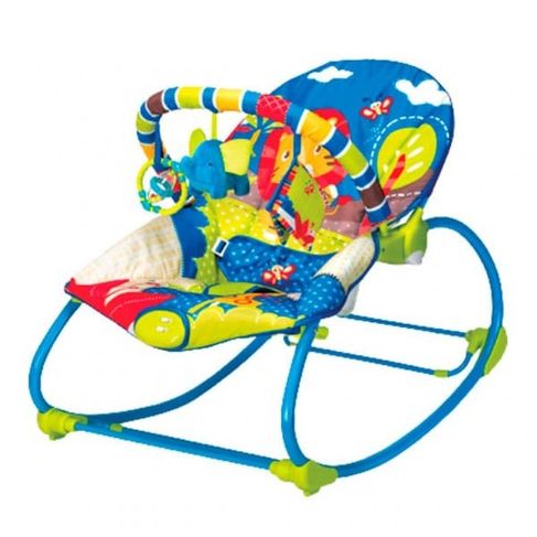 Cadeira de Descanso Bebê Rocker Selva Azul Mastela