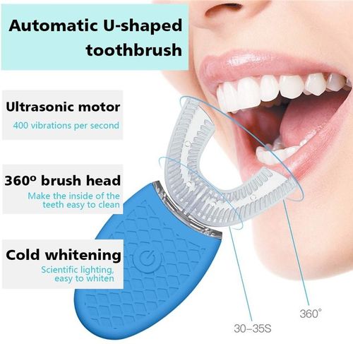 Escova de Dentes em u 360 Graus e 6000 Rpm Bluray Leds, Ultrassom, Lim