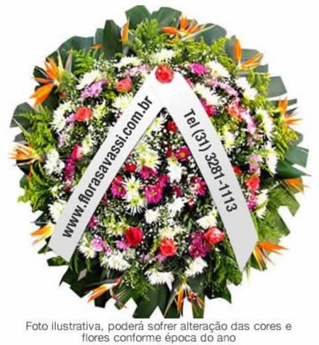 Coroas de Flores Entrega Cemitérios e Velórios de Bh sem Taxa