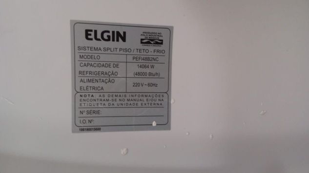 Ar Condicionado 48 000 Btu/h Elgin 220 V Trifásico