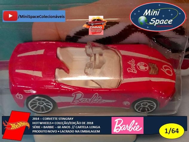 Hot Wheels 2014 Corvette Stingray (barbie – 60 Anos)1/64