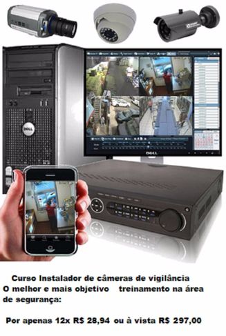 Curso Instalador de Câmeras de Vigilância por Apenas R 297,00