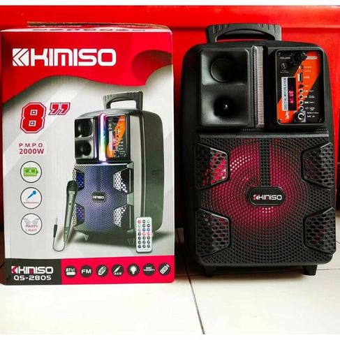 Caixa de Som Kimiso Qs – 2805 Amplificadora 2000w com Microfone!