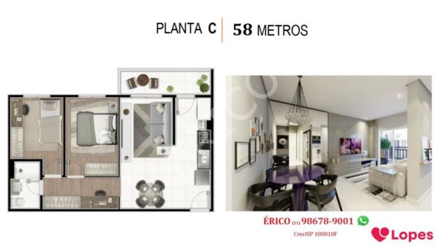 Apartamento com 2 Dorms em São Bernardo do Campo - Rudge Ramos por 285.000,00 à Venda