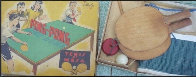 Brinquedo Estrela Antigo Ping Pong Anos 1960 Tênis de Mesa / Mbq Old