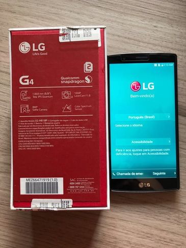 Smartphone Lg G4 H818p, Dual Chip Semi Novo, sem Riscos. Não Troco