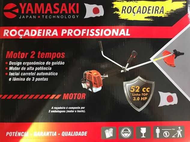Roçadeira Yamasaki com 52cc 3hps - Nova !