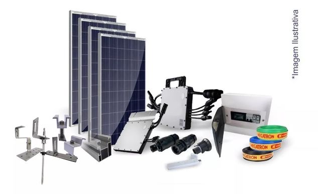 Kit Completo de Energia Solar de 1,36 Kwp