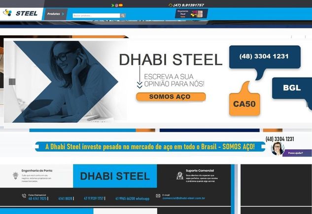 Dhabi Steel Somos Maior no Digital em Negociação Galvalume