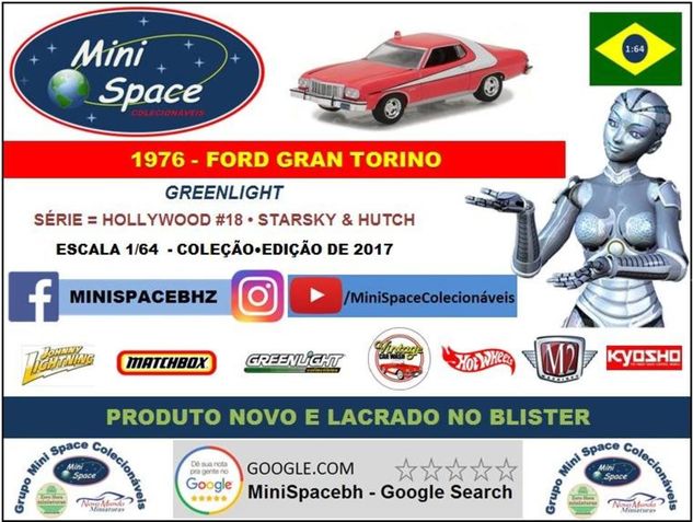 Greenlight 1976 Ford Gran Torino (starsky & Hutch) 1/64