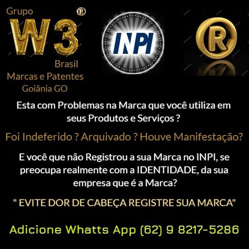 Marcas e Patentes em Goiania GO - Grupo W3 Brasil