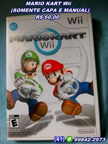 Games Nintendo Wii (somente Capa e Manual)
