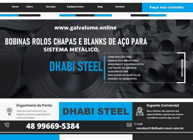 Dhabi Steel Bobina Galvanizada Indo Até Sua Porta