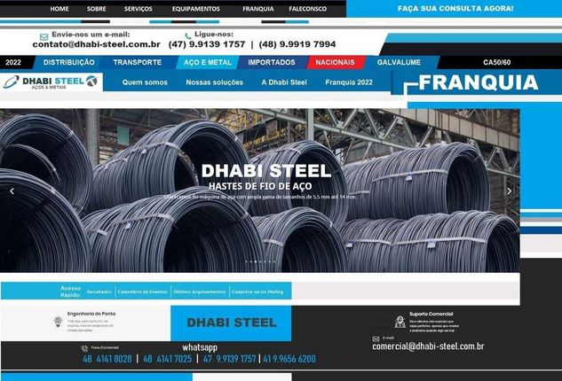 Dhabi Steel Brasil Barras de Aço para Construção Civil