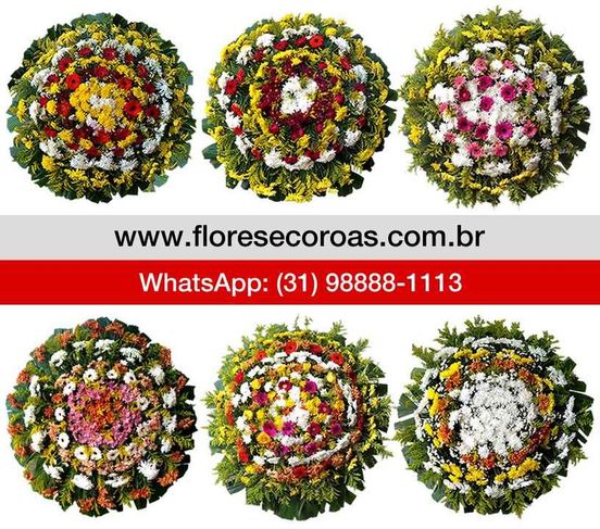 Coroas de Flores Velório do Cemitério Flamengo em Contagem MG