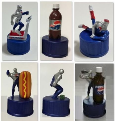 Garrafinha Pepsi Bottle Caps Collection Miniatura Pepsiman