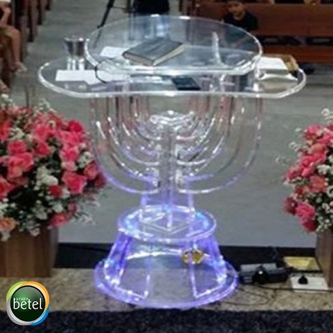 Púlpito em Acrílico - Jerusalém para Igrejas e Capelas