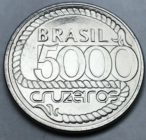 Moeda 5000 Cruzeiros 1992 Comemorativa 2° Centenário Morte Tiradentes