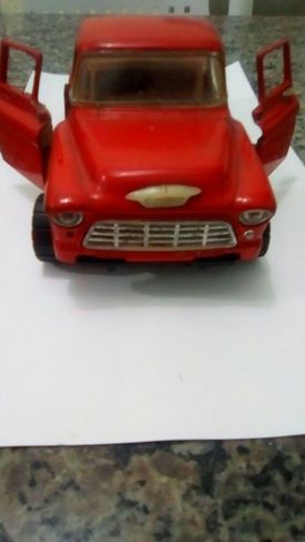 Miniatura Chevy Stepside 1955 Vermelho Scala 1/24