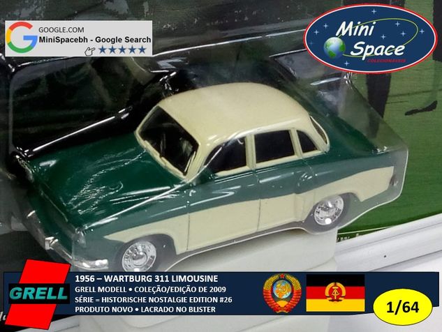 Grell Modell 1956 Wartburg 311 Limousine 1/64