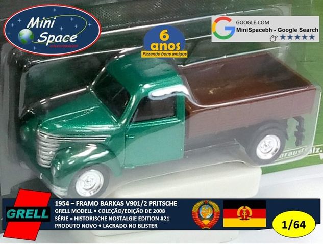 Grell Modell 1954 Framo Barkas V901/2 Pritschenwagen 1/64