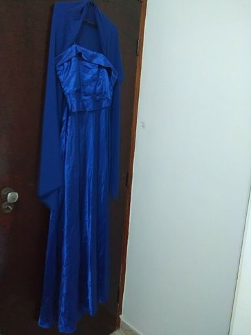 Vestido Azul Royal para Festa