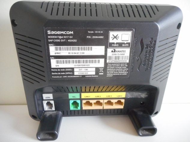 Modem Roteador Wireless Sagecom Fast 5317 Gv Wi Fi