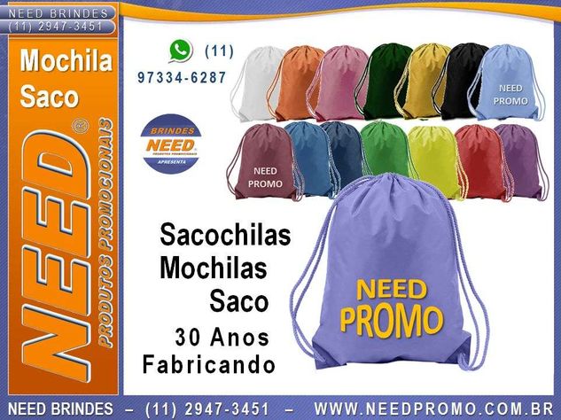 Fábricas de Mochilas Saco Personalizadas/ Fabricantes de Mochila Saco