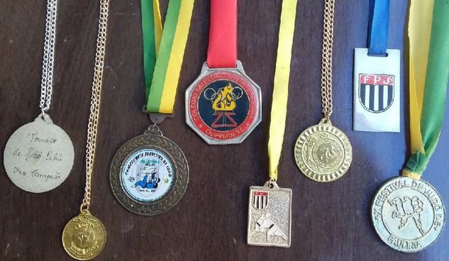 Coleção 8 Medalhas Premiação Judô Vitória Federação Lote 4
