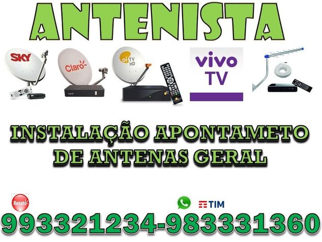 Antenista DF Sky - Claro TV - Oi TV - Vivo TV e Digital