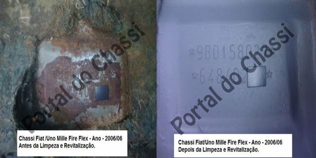 Limpeza de Chassi Enferrujado, com Corrosão ou Oxidado