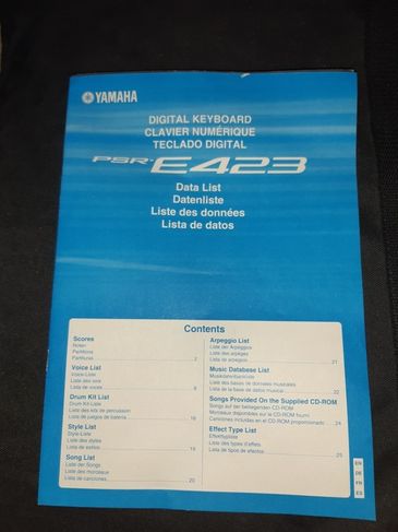 Teclado Digital Yamaha Psr E423