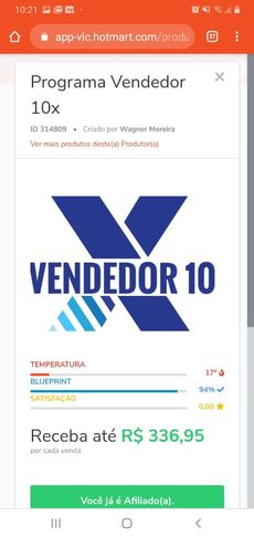 Program Vendedor 10 X
