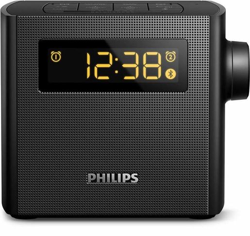 Radio Relogio Philips Ajt-4400b - Fm - Bivolt - Preto