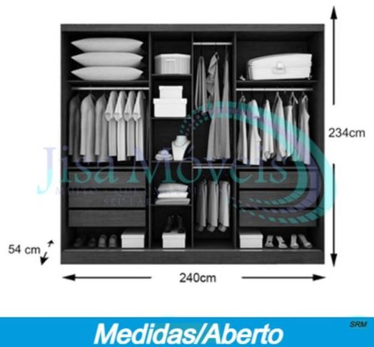 Roupeiro Suécia Max, Montagem e Frete Grátis*