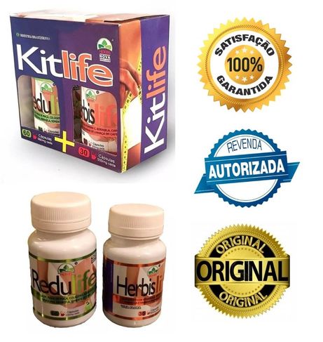 Kit Life (herbis Life e Redulife) Emagrecedor 100% Natural