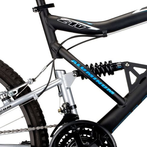 Bicicleta Aro 26 Caloi Ks Aluminio com Full Suspension e 21 Marchas -