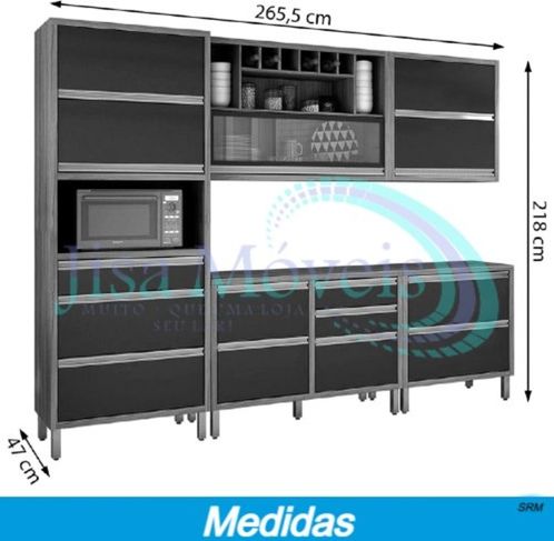 Cozinha Jade Completa, Montagem e Frete Grátis*