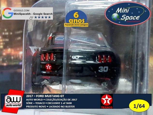 Auto World 2017 Ford Mustang Gt Logo Texaco 1/64