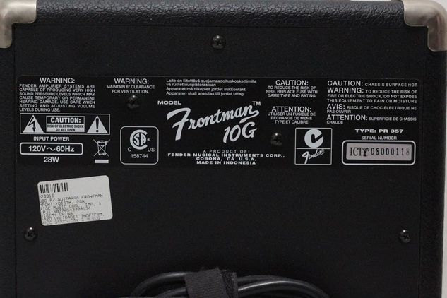 Amplificador para Guitarra Fender Frontman 10g (aceito Cartão)